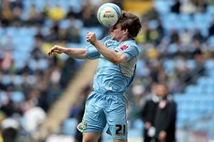 Images Dated 8th March 2008: Coventry City vs Norwich City: Jay Tabb in Action at the Ricoh Arena - Championship Clash