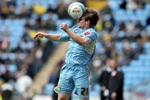 Images Dated 2008 March: Coventry City vs Norwich City: Jay Tabb in Action at the Ricoh Arena - Championship Clash (08-03-2008)