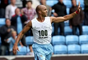 Images Dated 9th August 2008: Coventry City vs Norwich City: Leon McKenzie's Goal Celebration in the Coca-Cola Football