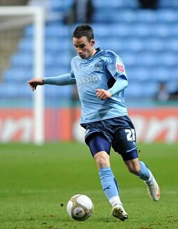 Images Dated 12th January 2010: Coventry City vs Portsmouth: FA Cup Battle - Michael McIndoe at Ricoh Arena (January 12, 2010)