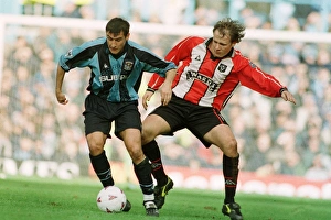 History Prints: Coventry City vs Sheffield United: A FA Cup Quarterfinal Showdown - Viorel Moldovan vs Lee Sandford