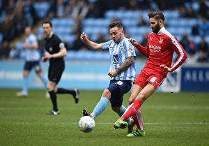 Football Soccer Full Length Prints: Coventry City vs Swindon Town: Intense Battle in Sky Bet League One (2015-16)