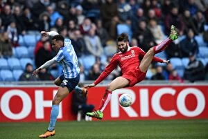Images Dated 19th March 2016: Coventry City vs Swindon Town Rivalry: Jacob Murphy vs Jordan Turnbull Clash in Sky Bet League One