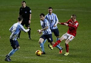 Images Dated 12th January 2016: Coventry City vs. Walsall: League One Rivalry - Clash between Romain Vincelot and Sam Mantom