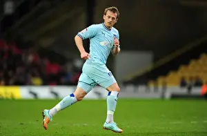 17-03-2012 V Watford, Vicarage Road Prints: Coventry City vs. Watford: Championship Showdown - Sammy Clingan in Action (March 17)