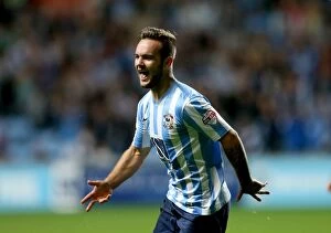 Images Dated 18th August 2015: Coventry City's Adam Armstrong Scores Brace: Sky Bet League One Victory Over Crewe Alexandra