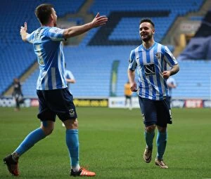Images Dated 13th February 2016: Coventry City's Adam Armstrong Scores Brace: Thrilling Sky Bet League One Match at Ricoh Arena
