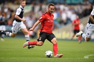 Images Dated 15th August 2015: Coventry City's Adam Armstrong Scores Hat-Trick in Thrashing of Millwall (Sky Bet League One)