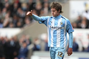 Images Dated 2009: Coventry City's Aron Gunnarsson: Epic FA Cup Performance Against Chelsea (2009)