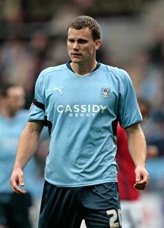 Images Dated 24th October 2009: Coventry City's Ben Turner in Action Against West Bromwich Albion - Championship Clash at Ricoh