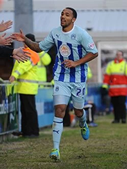 Images Dated 2nd November 2013: Coventry City's Callum Wilson: Hat-Trick Hero in Sky Bet League One Victory over Notts County