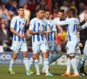 Images Dated 2014 March: Coventry City's Callum Wilson Scores the Winning Goal Against Crewe Alexandra in Sky Bet League One