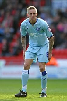 29-10-2011 v Doncaster Rovers, Keepmoat Stadium Collection: Coventry City's Carl Baker: Battle at Ricoh Arena vs Burnley