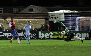 Images Dated 2012 October: Coventry City's Chris Hussey Scores Fourth Goal in 4-0 Thrashing of York City (Johnstone's Paint Trophy)