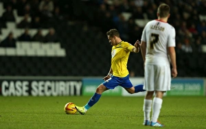 Images Dated 2013 November: Coventry City's Chris Maguire Scores Brace: Sky Bet League One Victory Over Milton Keynes Dons