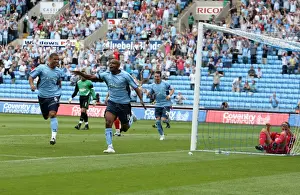Images Dated 2009 August: Coventry City's Clinton Morrison Scores the Winner: Coventry City vs Ipswich Town
