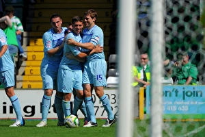 Coventry City V Yeovil Town: Huish Park: 18-08-2012 Prints: Coventry City's Cody McDonald Scores the Winning Goal Against Yeovil Town at Huish Park (18-08-2012)