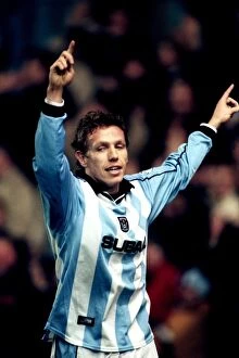 10-12-2000 v v Leicester City Collection: Coventry City's Craig Bellamy: The Decisive Moment - Winning Goal vs