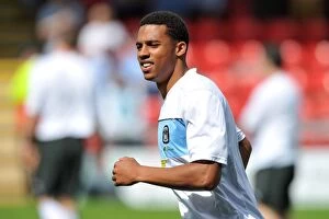 Images Dated 1st September 2012: Coventry City's Cyrus Christie in Action: Coventry City vs Crewe Alexandra (September 1, 2012)