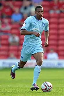 Images Dated 1st October 2011: Coventry City's Cyrus Christie at Oakwell Stadium: Npower Championship Clash Against Barnsley (2011)