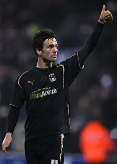 Images Dated 2009 January: Coventry City's Daniel Fox Celebrates Championship Win Against Queens Park Rangers (10-01-2009)