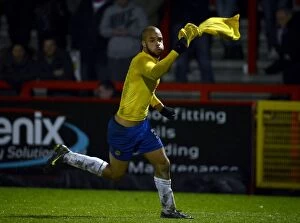 Images Dated 26th December 2012: Coventry City's David McGoldrick: Npower League One Goal Celebration at Lamex Stadium vs