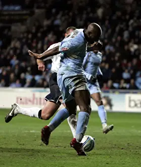 Coventry City's Dele Adebola Scores in Championship Clash Against Ipswich Town at The Ricoh Arena (29-12-2007)