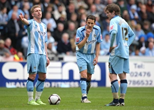 Images Dated 2009: Coventry City's Disappointment: 2-0 Down Against Chelsea in FA Cup Sixth Round