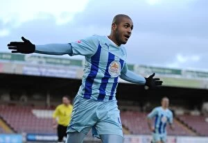 Images Dated 2nd November 2013: Coventry City's Double Delight: Second Goal Euphoria vs. Notts County (Sky Bet League One, 2013)