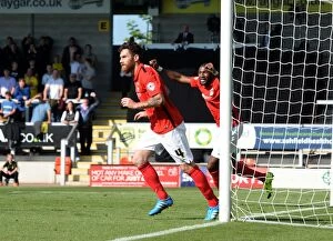 Images Dated 6th September 2015: Coventry City's Double: Romain Vincelot Scores the Second Goal in Sky Bet League One Win at Burton