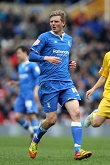 09-04-2012 v Bristol City, Ashton Gate Collection: Coventry City's Erik Huseklepp Fights Bravely Against Birmingham City