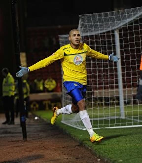 Images Dated 4th January 2014: Coventry City's FA Cup Triumph: Leon Clarke's Double Strike at Barnsley's Oakwell Stadium