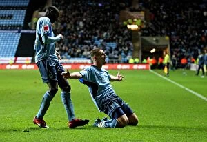 Images Dated 12th December 2009: Coventry City's Freddie Eastwood's Hat-Trick Triumph: Peterborough United vs Coventry City