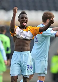 31-03-2012 V Hull City, KC Stadium Prints: Coventry City's Gael Bigirimana: Championship Win Celebration vs