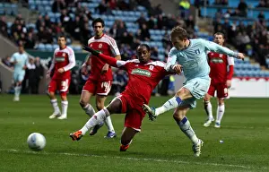 Images Dated 2012 January: Coventry Citys Gary McSheffrey scores the opening goal of the game