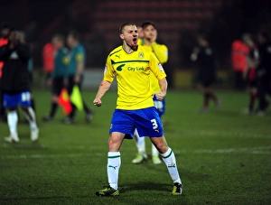 Images Dated 2013: Coventry City's Glory: Carl Dickinson Celebrates Npower League One Victory over AFC Bournemouth