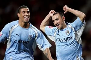 Images Dated 26th September 2007: Coventry City's Historic Double Strike: Michael Mifsud's Brace Against Manchester United in