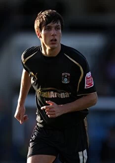 Images Dated 6th December 2009: Coventry City's Jack Cork in Action against Scunthorpe United in Championship Match at Glanford