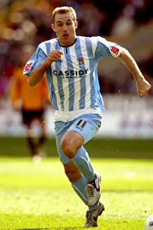 Images Dated 2006 April: Coventry City's James Scowcroft Faces Off Against Wolverhampton Wanderers in the Championship (08-04-2006)