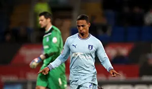 Images Dated 2012 March: Coventry City's Jordan Clarke Stuns Cardiff City with Game-Changing Goal (21-03-2012)
