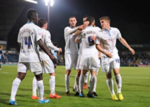 Images Dated 2014 September: Coventry City's Josh McQuoid Nets Opening Goal vs