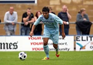 Images Dated 2012 July: Coventry City's Kevin Malaga in Action: Pre-Season Clash Against Hinckley United at De Montfort Park