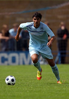 Images Dated 2012 July: Coventry City's Kevin Malaga in Action during Pre-Season Friendly against Hinckley United at De Montfort Park