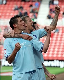 Images Dated 27th August 2011: Coventry City's Lucas Jutkiewicz Scores First Goal: Middlesbrough vs Coventry City