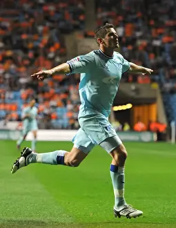 Coventry City's Lucas Jutkiewicz Scores Second Goal Against Blackpool in Npower Championship (27-09-2011, Ricoh Arena)