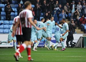 Images Dated 5th November 2011: Coventry City's Lukas Jutkiewicz Scores First Goal Against Southampton in Npower Championship