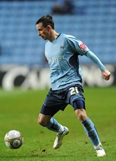 Images Dated 12th January 2010: Coventry City's Michael McIndoe in FA Cup Action: Coventry City vs Portsmouth (January 12, 2010)