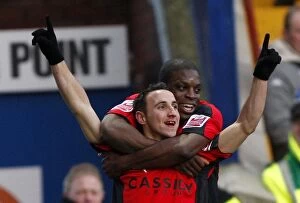 05-01-2008 v Blackburn Rovers Collection: Coventry City's Michael Mifsud Celebrates FA Cup Upset against Blackburn Rovers (05-01-2008)