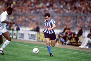 Trending: Coventry Citys Mickey Gynn (r) takes on Tottenham Hotspurs Mitchell Thomas (l)