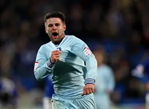 Images Dated 2012 March: Coventry City's Oliver Norwood Scores Brace: Victory Celebration vs